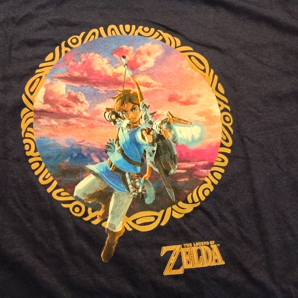 LEGEND OF ZELDA T-SHIRT - XL // Nintendo Link Video Game Graphic Tee Shirt - Picture 4 of 9